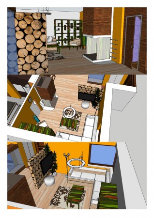 návrh na obývačku